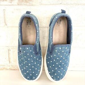 Gap Kids Chambray Slip-On Shoes Size 3